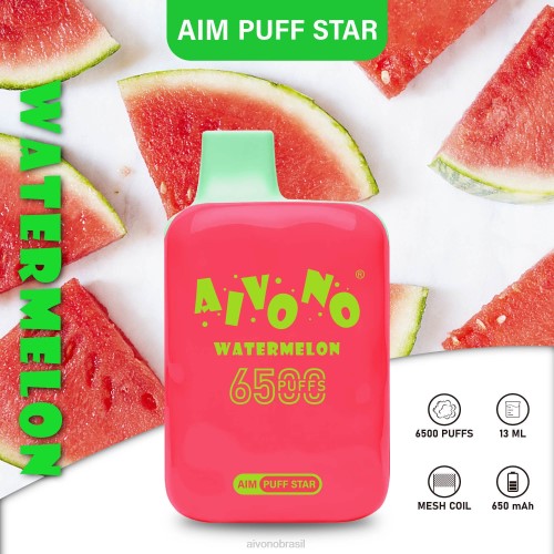 Aivono AIM PUFF STAR 6500 melancia 086J291 - Aivono Vape Brasil