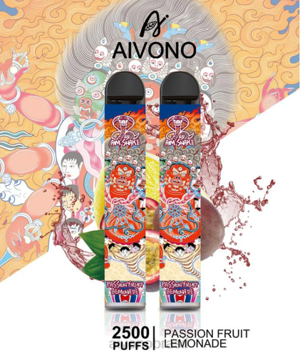 Aivono AIM SNAKE 2500 limonada de maracujá 086J315 - Aivono Vape Brasil