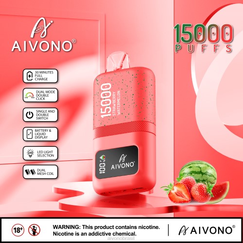 Aivono AIM magic 15.000 melancia morango 086J58 - Aivono Brasil