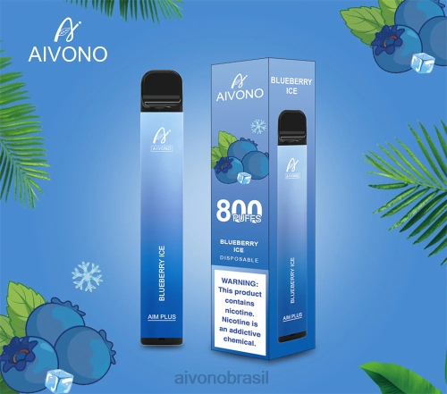 Aivono AIM PLUS 800 gelo de mirtilo 086J175 - Aivono Vape Brasil